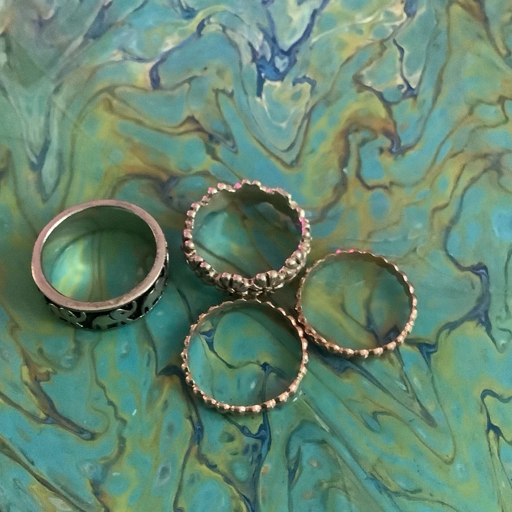 Toe Rings Set 4 Ss